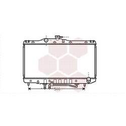 Chladič motora VAN WEZEL 53002206