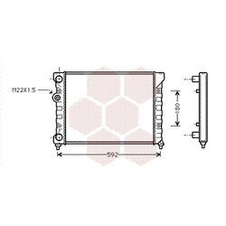 Chladič motora VAN WEZEL 58002029