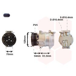 Kompresor klimatizácie VAN WEZEL 8100K071