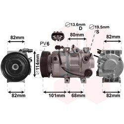 Kompresor klimatizácie VAN WEZEL 8200K377