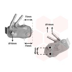 Chladič oleja automatickej prevodovky VAN WEZEL 06013733