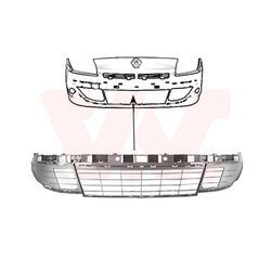Vetracia mriežka v nárazníku VAN WEZEL 4380590