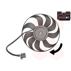 Ventilátor chladenia motora VAN WEZEL 4933746