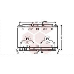 Chladič motora VAN WEZEL 83002078