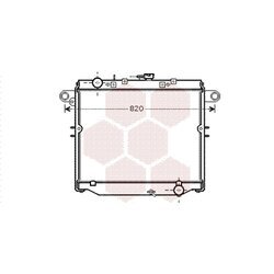 Chladič motora VAN WEZEL 53002379