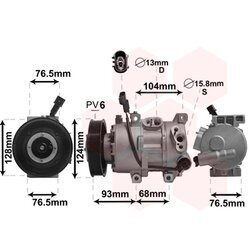 Kompresor klimatizácie VAN WEZEL 8300K242