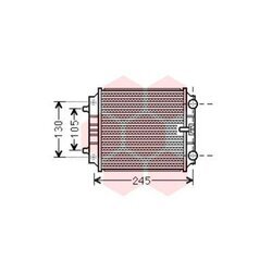 Chladič motora VAN WEZEL 03002336