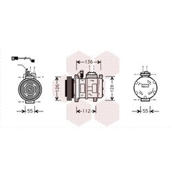 Kompresor klimatizácie VAN WEZEL 0600K228