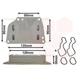 Chladič motorového oleja VAN WEZEL 17013705