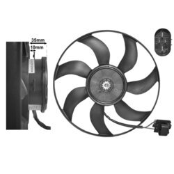 Ventilátor chladenia motora VAN WEZEL 3749745