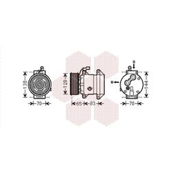 Kompresor klimatizácie VAN WEZEL 8100K095