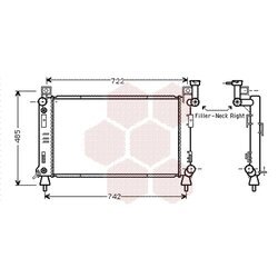 Chladič motora VAN WEZEL 07002027