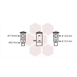 Expanzný ventil klimatizácie VAN WEZEL 29001005