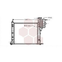 Chladič motora VAN WEZEL 30002265