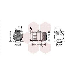 Kompresor klimatizácie VAN WEZEL 3000K276