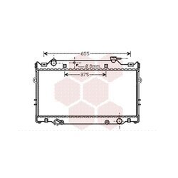Chladič motora VAN WEZEL 53002309
