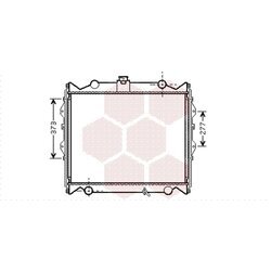 Chladič motora VAN WEZEL 53002310