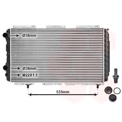 Chladič motora VAN WEZEL 40002147