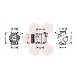 Kompresor klimatizácie VAN WEZEL 0100K019