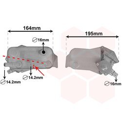Chladič oleja automatickej prevodovky VAN WEZEL 06003351