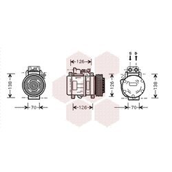 Kompresor klimatizácie VAN WEZEL 3000K084