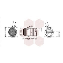 Kompresor klimatizácie VAN WEZEL 3700K373