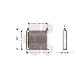 Chladič motorového oleja VAN WEZEL 43003146