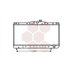 Chladič motora VAN WEZEL 53002029