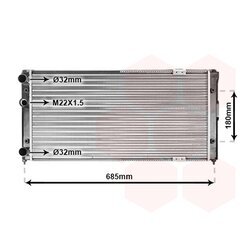 Chladič motora VAN WEZEL 58002156