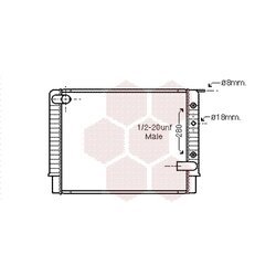 Chladič motora VAN WEZEL 59002034