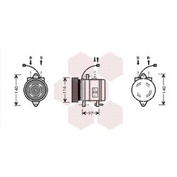 Kompresor klimatizácie VAN WEZEL 8200K013