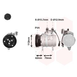 Kompresor klimatizácie VAN WEZEL 8200K201