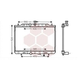 Chladič motora VAN WEZEL 13002292