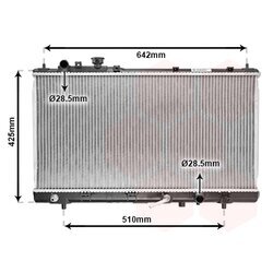 Chladič motora VAN WEZEL 27002167