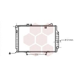 Chladič motora VAN WEZEL 30002203
