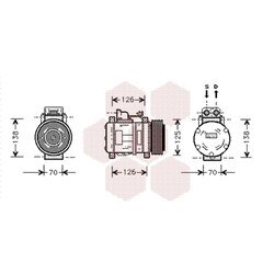 Kompresor klimatizácie VAN WEZEL 3000K057