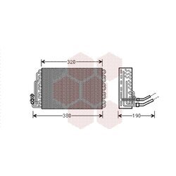Výparník klimatizácie VAN WEZEL 3000V462