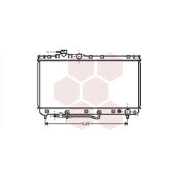 Chladič motora VAN WEZEL 53002184