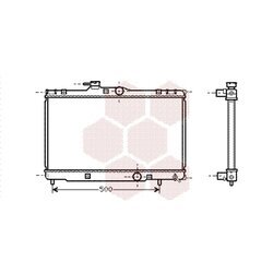 Chladič motora VAN WEZEL 53002273