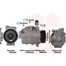 Kompresor klimatizácie VAN WEZEL 0600K496