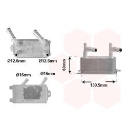 Chladič oleja automatickej prevodovky VAN WEZEL 18013710