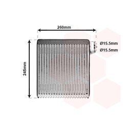 Výparník klimatizácie VAN WEZEL 2700V216