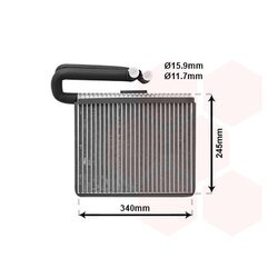 Výparník klimatizácie VAN WEZEL 3700V399