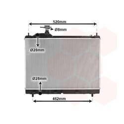 Chladič motora VAN WEZEL 52012712