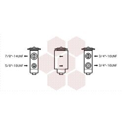 Expanzný ventil klimatizácie VAN WEZEL 77001038
