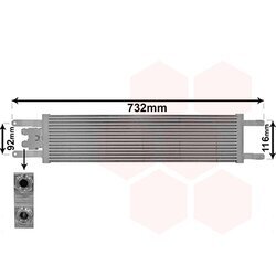 Chladič motorového oleja VAN WEZEL 17013701