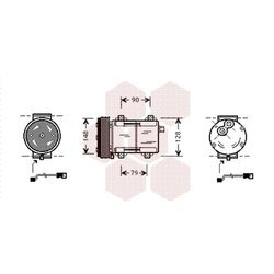 Kompresor klimatizácie VAN WEZEL 1800K283