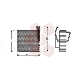 Výparník klimatizácie VAN WEZEL 2100V009