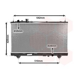 Chladič motora VAN WEZEL 27002173