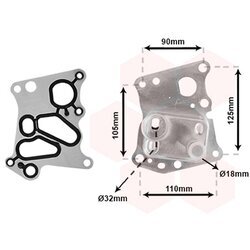 Chladič motorového oleja VAN WEZEL 30003701